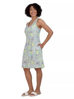 ZeroXposur Mini Dress Women's Small Gray Venture Active Racerback Fit & Flare